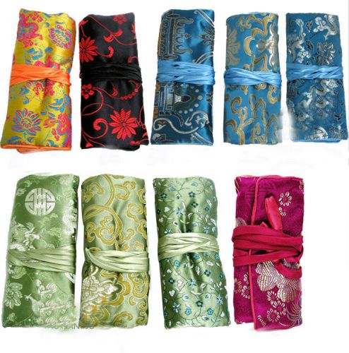 wholesale 5PCS BROCADE 100%HANDMADE SILK JEWELRY ROLLS