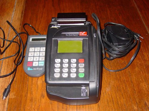 ECLIPSE VERIFONE CREDIT CARD TELECHECK TERMINAL &amp; PINPAD