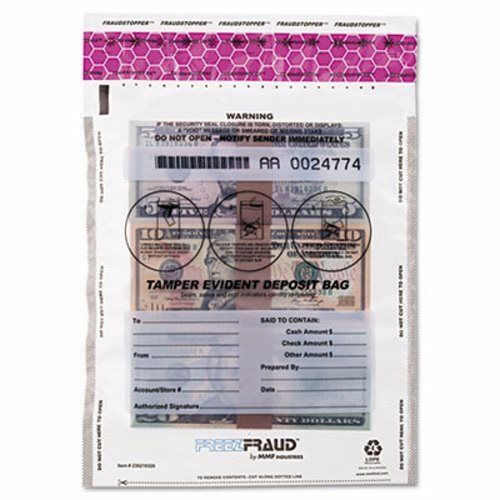 Mmf Industries FREEZFraud Bags, 9 x 12, Clear, 100/Box (MMF236210320)