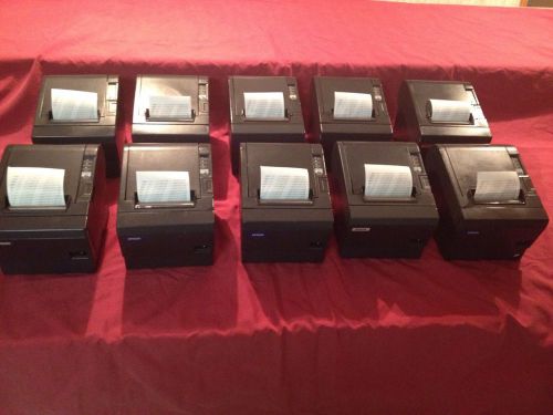 Lot of 10 Epson TM-T88III Thermal POS Printers m129c Totally Refurbished/Serial