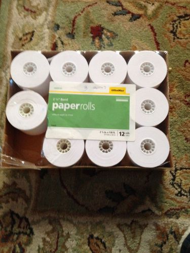 2 1/4&#034; x 130&#039; White Bond Paper Credit Card Terminal Machine POS, 11 Rolls