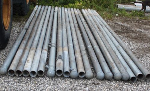 GALVANIZED STEEL POLES SCHEDULE 40 FENCE GATE POST 4&#034; DIAMETER 18&#039;6&#034; LONG