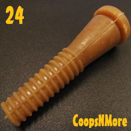 24 LARGE RITE FARM CHICKEN PLUCKER PICKER FINGERS FOR DUCK GOOSE TURKEY RUBBER