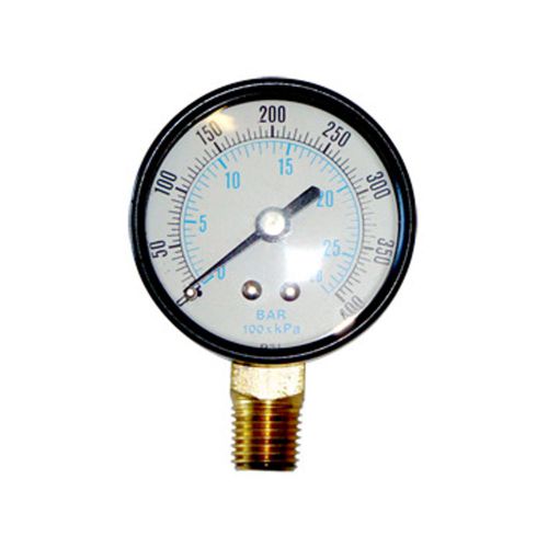 2 Inch 400 PSI 1/4 Inch NPT Bottom Mount Pressure Gauge G2012-400