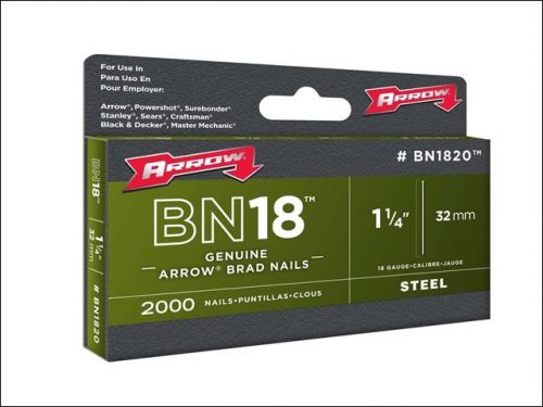 Arrow BN1820 Brad Nails Box 2000