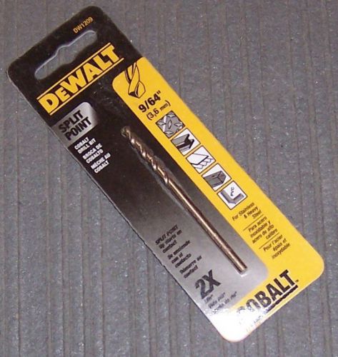 DEWALT DW1209 9/64&#034; Cobalt Pilot Point Twist Drill Bit