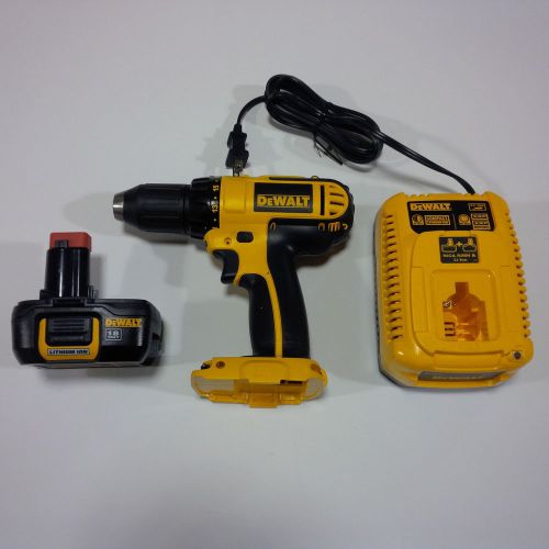 New Dewalt DCD760 18V 1/2 Cordless Drill Driver, DC9181 Battery,Charger 18 Volt