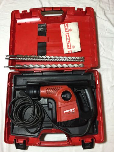 Hilti TE 16 Rotary Hammer Drill w/3 bits