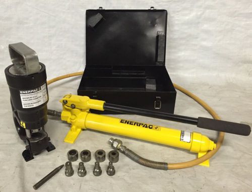 ENERPAC SP-35 HYDRAULIC PUNCH, 10k Psi PUMP inc., SET, STP-35H, KNOCKOUT PUNCH