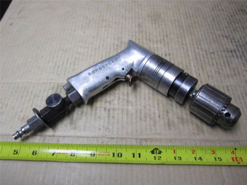 CHICAGO PNEUMATIC PISTOL AIR DRILL W/ JACOB 3/8&#034; CHUCK AIRCRAFT TOOL