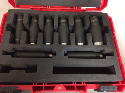 Milwaukee 49-66-4419 8pc Impact Duty Deep Well Socket Set 3/8 in.