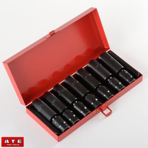 8 pcs 3/8&#034; drive deep impact universal joint socket set -sae- for sale