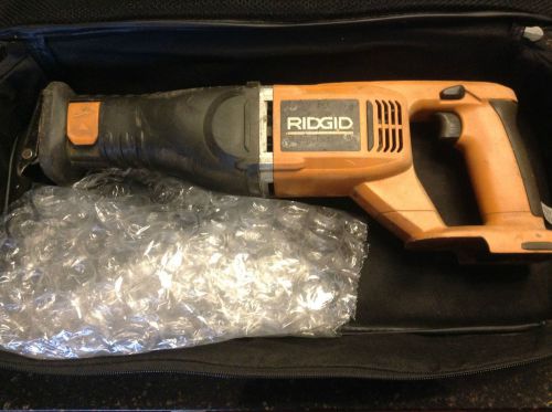 RIDGID R844 CORDLESS SAWZALL, USED WORKING TOOL WITH CASE