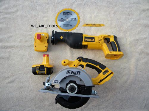 Dewalt dc385 18v reciprocating saw,dc390 circular,2 dc9180 batteries 18 volt xrp for sale