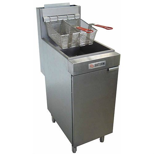 SATURN SF-50 COMMERCIAL FRYER, 45-50lb, LP OR NAT GAS