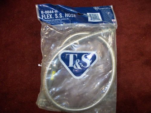 T &amp; S Brass B-0044-H 44&#034; Flexible Stainless Steel Hose