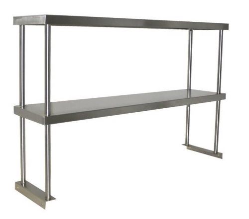 60&#034;x12&#034; double over shelf all stainless nsf storage new restaurant grade 2 tier for sale