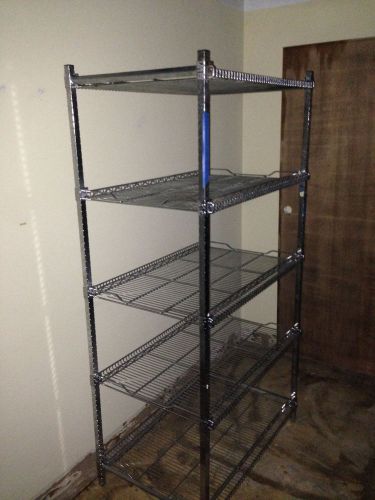 Steel rack 5 levels adjustable nsf 37 x 23 x 72 for sale