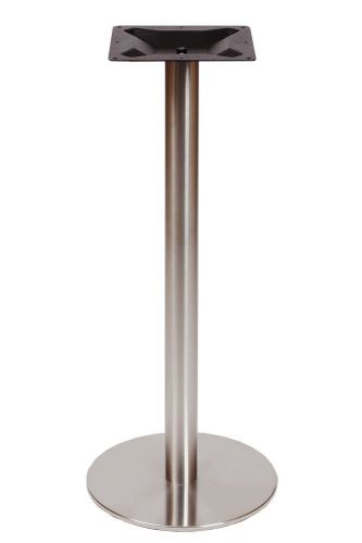 New elite indoor / outdoor 18 inch round stainless steel bar height table base for sale