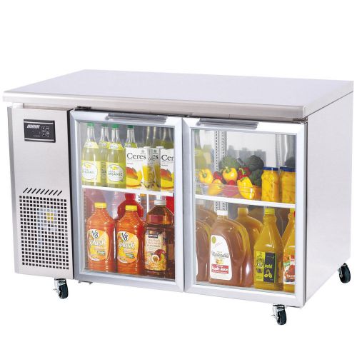 Turbo Air JUR-48-G Glass Door Undercounter Refrigerator - 48&#034;