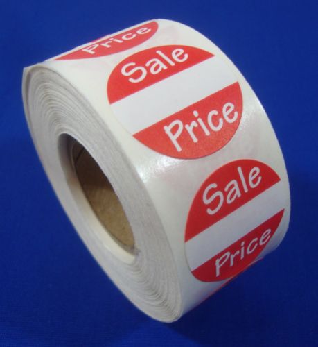 Self-adhesive sales price labels 1&#034; stickers / tags retail store supplies for sale