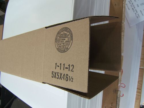 5&#034; x 5&#034; x 46.5&#034; RSC CORRUGATED/SHIPPING BOX (25)