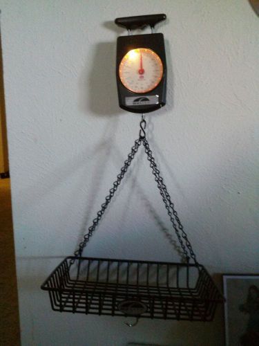 Hanging weigh scale with basket- up to 15 lbs