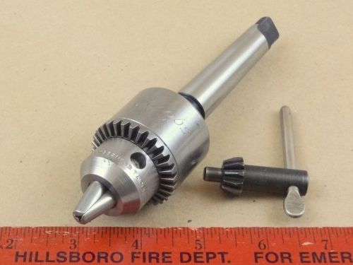 VERY NICE MT2 JACOBS MULTICRAFT LATHE TAILSTOCK DRILL CHUCK CAP 1/2&#034; &amp; KEY