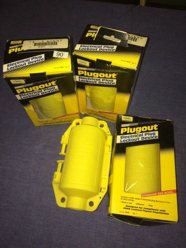 NEW Hubbell PlugOut Safety OSHA Plug Cord Lockout Device, Catalog# HLD, NIB