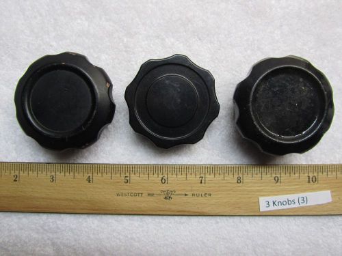 Lot of 3 Medium Vintage Radio Knobs - SEE PHOTOS (3)