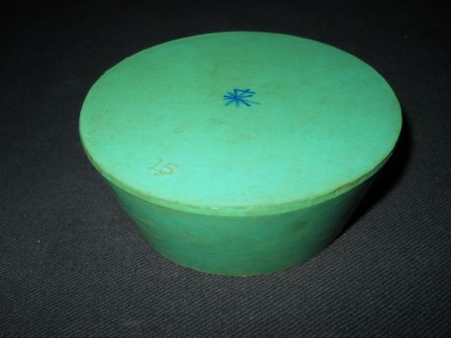 #15 Solid Green Neoprene Stopper, 103mm Top OD x 83mm Bottom OD