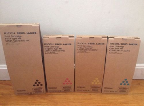 Ricoh Savin Lanier Toner Set - C7501 - All (4) Colors