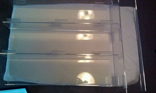 Acrylic Plastic Slat Wall Display Shelves (lot of 4)