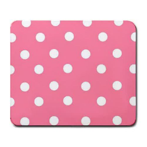 New Design Beautiful Pink Polka Dot Mouse Pad for Laptop or Computer
