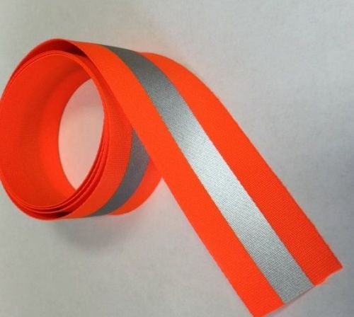 1-1/2&#034; ORANGE SAFETY TRIM WITH 1/2&#034; REFLECTIVE