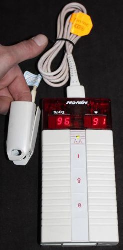 Nonin 8500 Pulse Oximeter &amp; PSO2 Finger Probe Free Shipping!