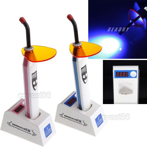 2 colors dental led curing light lamp wireless cordless blue light w/ photometer for sale