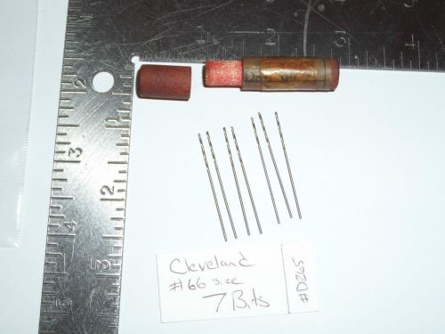 Cleveland Twist Drill 7pcs #66 Wire Size Print Circuit Board Drill Bits #D265-2c