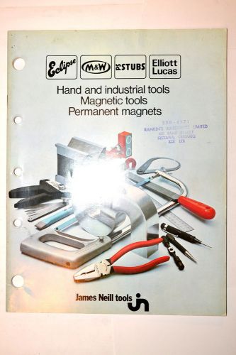 NEILL HAND &amp; INDUSTRIAL TOOL Eclipse MAGNETIC CHuck TOOLS  MAGNET CATALOG #RR742