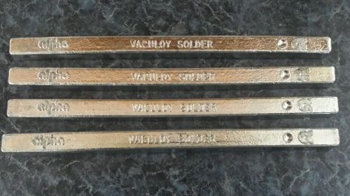 Alpha Vaculoy Solder Bars 50sn/50pb NEW 4 BARS