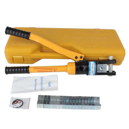 16 ton hydraulic wire battery cable lug terminal crimper crimping tool 11 dies for sale