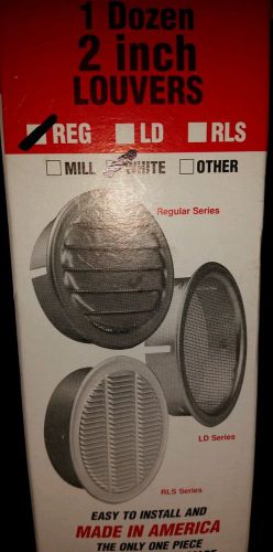 Midget louvers regular series 2&#034; white - 1 dozen box for sale