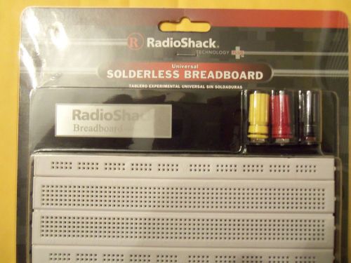 RadioShack #276-001 Universal Solderless Breadboard 6.75&#034; x 2.5&#034; New-In-Package