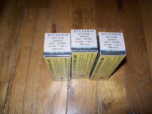 3 NOS   CET/CHG  PROJECTOR BULB/LAMP  25 HOURS 120 VOLT 200 WATTS