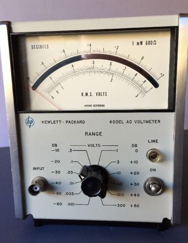 HP 400EL AC Voltmeter With Manual