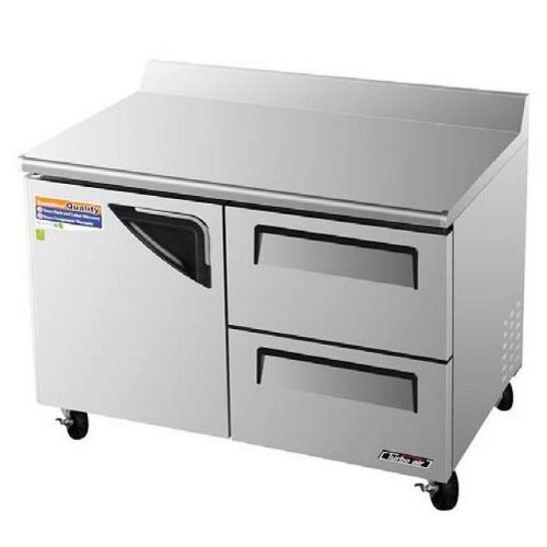 Turbo Air TWF-48SD-D2, 1 Door and 2 Drawer Worktop Freezer