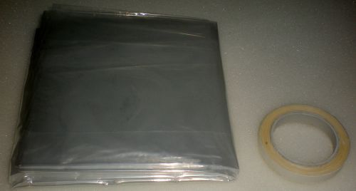 HEAT SHRINK &amp; SEAL PLASTIC SHEET INDOOR WINDOW INSULATION DRAFT FILM KIT 42&#034;X62&#034;