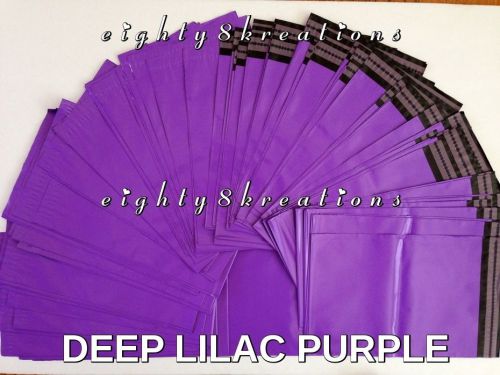 100 deep lilac purple color 6.5x9 flat poly mailers shipping envelope bags for sale