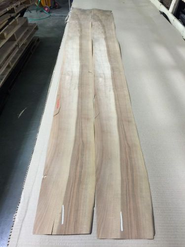 Wood Veneer European Walnut 7x98 2pcs total Raw Veneer  &#034;EXOTIC&#034; MEX 1