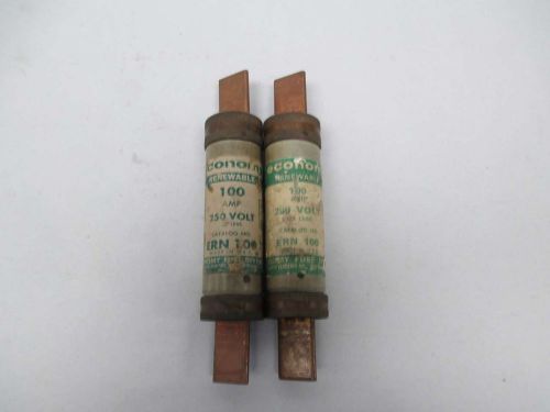 LOT 2 ECONOMY FUSE &amp; MFG ERN 100 FUSE 100A AMP 250V-AC D372697